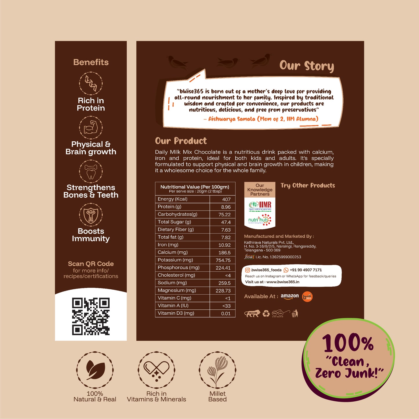 Daily Milk Mix CHOCOLATE (200 gms)