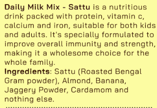 Daily Milk Mix SATTU (200 gms)