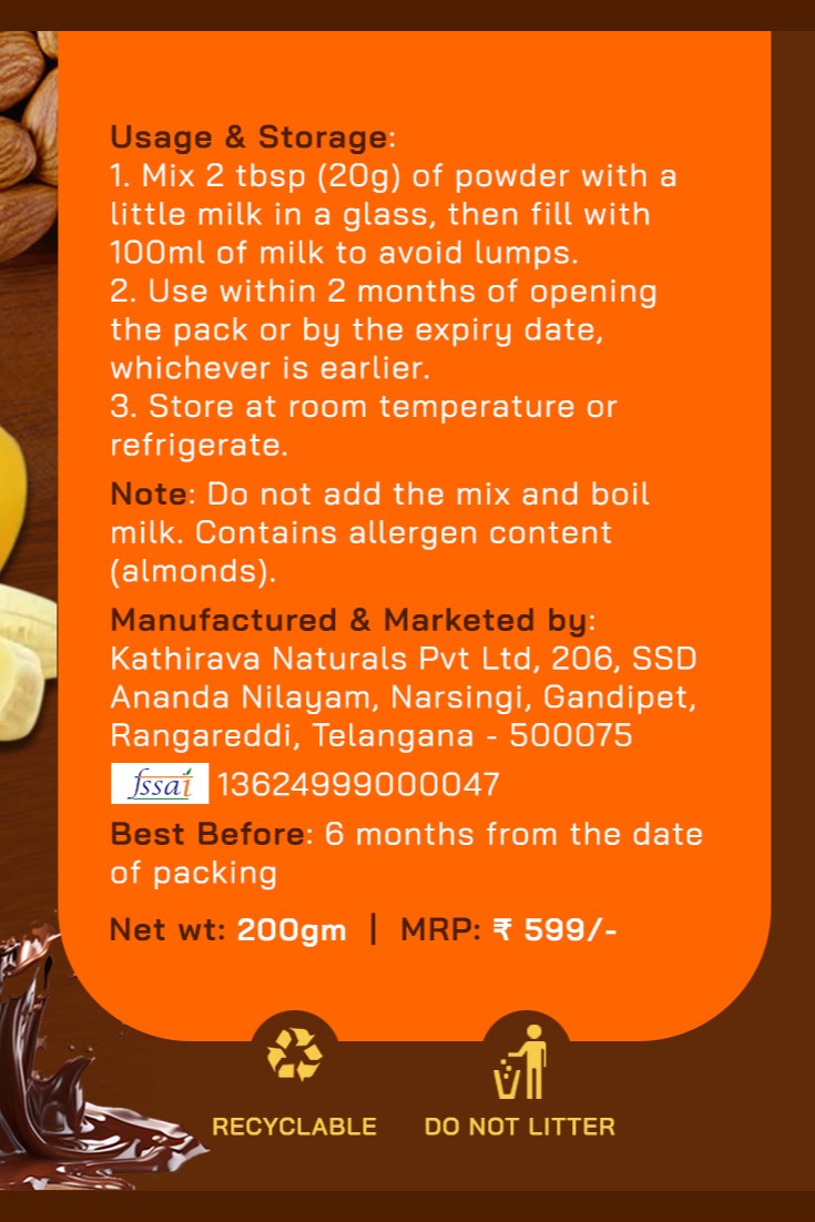 Daily Milk Mix CHOCOLATE (200 gms)